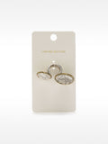 Anillo Doble Con Medalla Y Efecto Envejecido