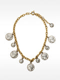 Collar De Cadena Con Medallas Y Efecto Envejecido