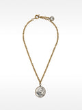 Collar De Cadena Con Medalla Y Efecto Envejecido