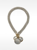 Collar De Cadena Ancho Con Medallas