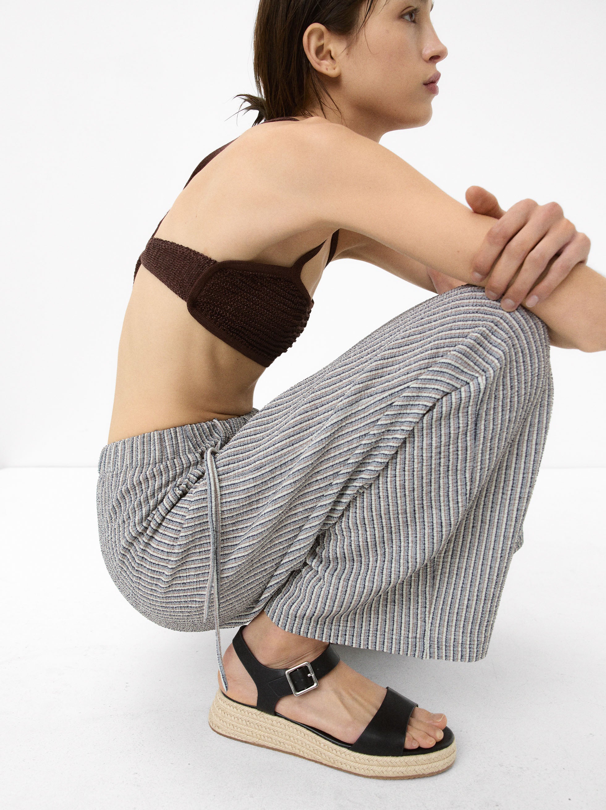 Sandalias De Plataforma Con Hebilla