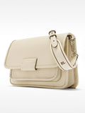 Bolso Bandolera Con Textura Y Solapa