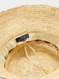 Sombrero Tipo Bucket Efecto Rafia Con Cinta