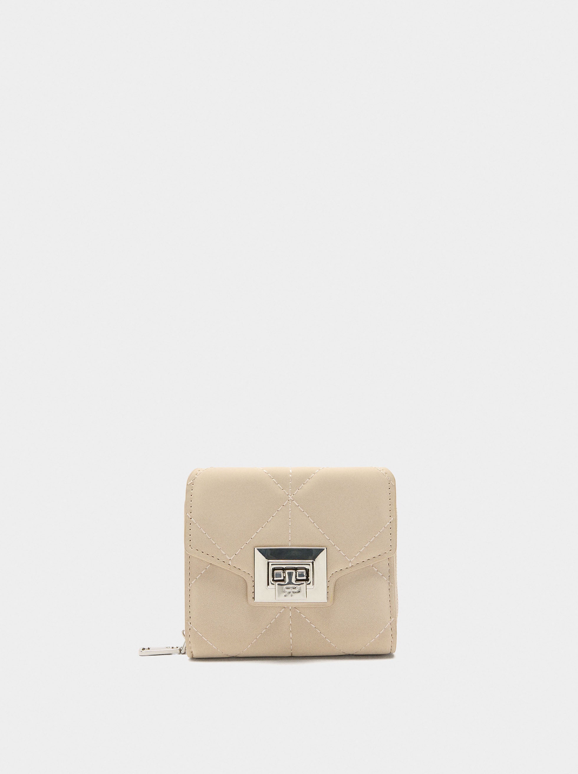 Cartera Acolchoada Con Textura Suave