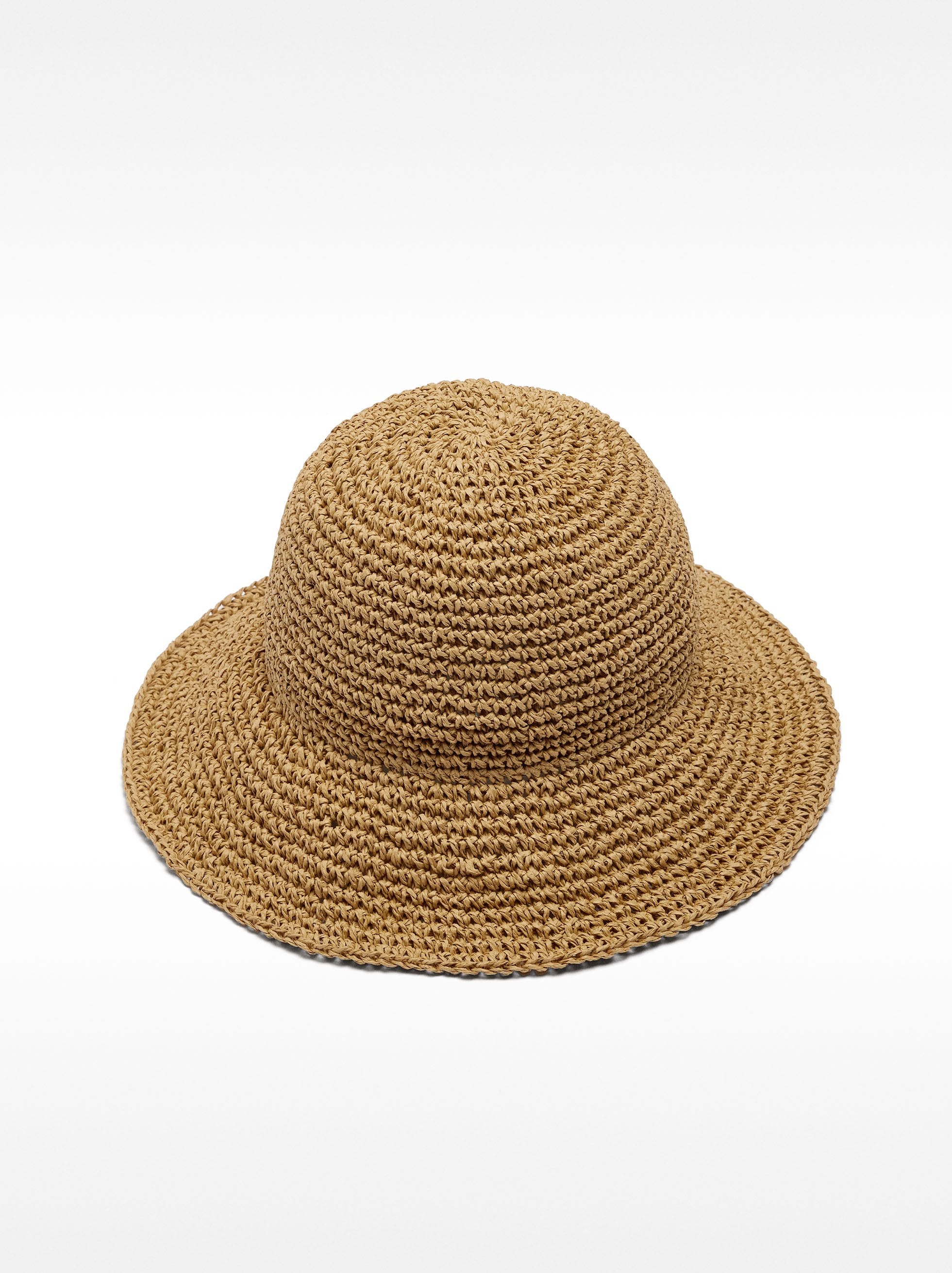 Gorro Bucket Efecto Rafia