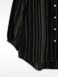 Camisa Con Costuras Multicolor 100 % Algodón
