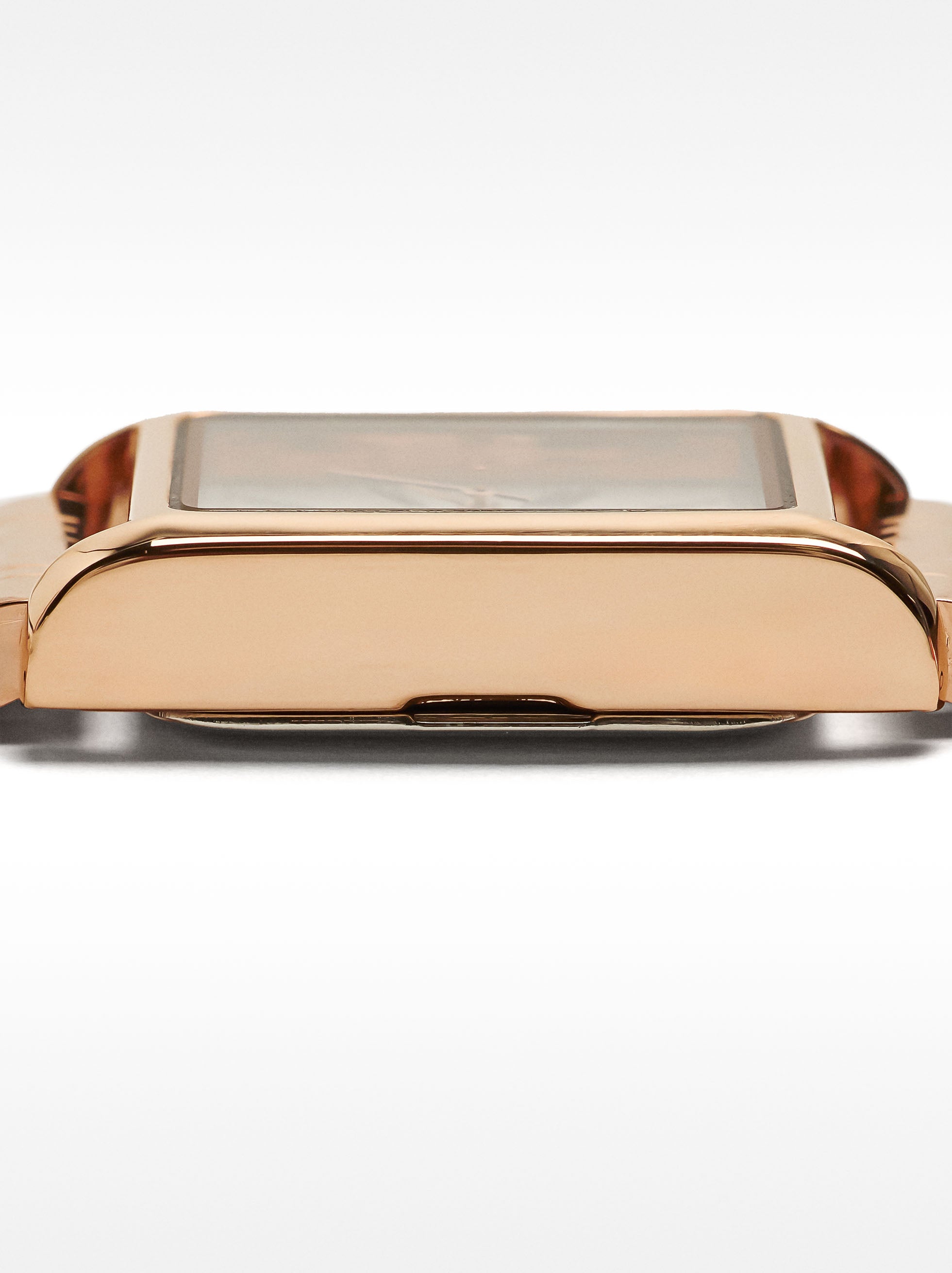 Reloj Cuadrado Con Pulsera De Acero Inoxidable