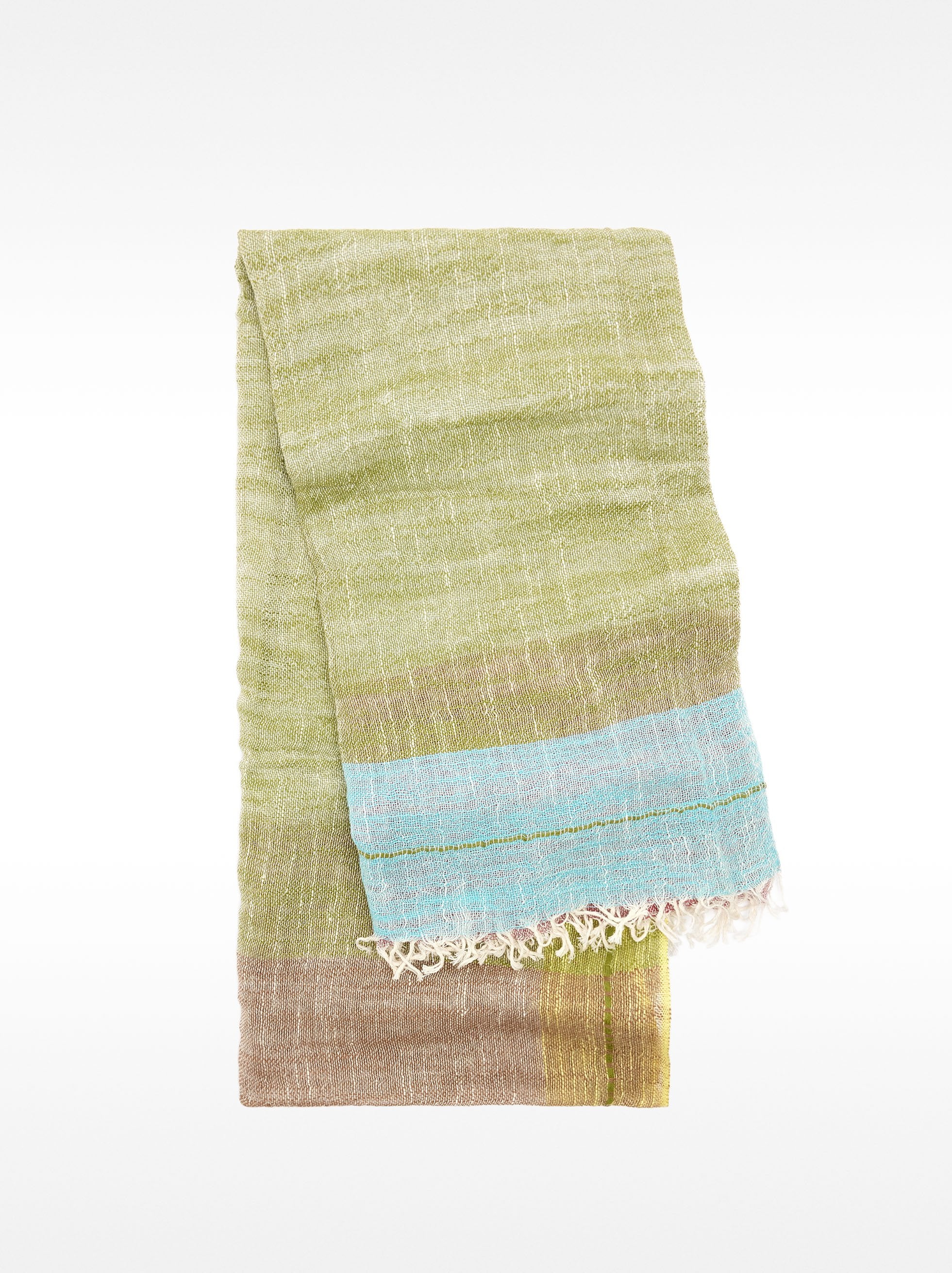 Pashmina De Algodón Con Flecos