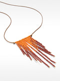 Collar Largo Con Colgante De Abalorios