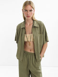 Camisa Con Cremallera Y Bolsillo