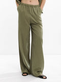 Pantalón Fluido Con Cintura Elástica