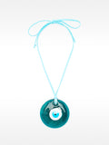 Collar De Cordón Con Colgante De Ojo