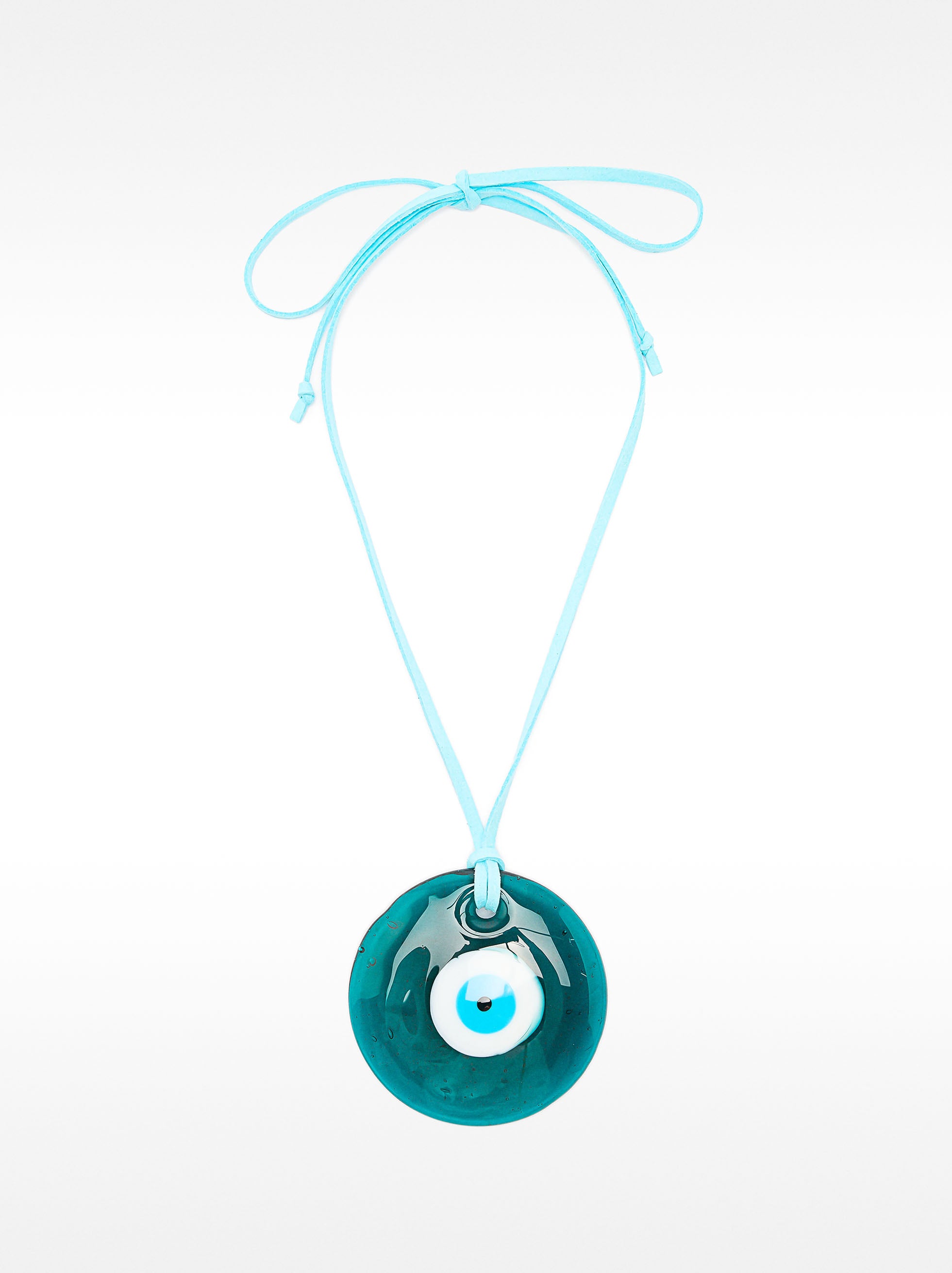 Collar De Cordón Con Colgante De Ojo