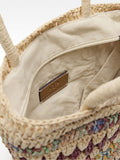 Bolso De Mano Con Bandolera Efecto Rafia