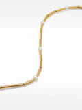 Pulsera Segmentada Con Perlas De Agua Dulce - Acero Inoxidable