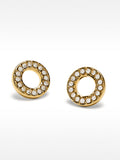 Pendientes Con Cristales - Acero Inoxidable