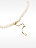 Collar De Perlas De Agua Dulce Con Corazón - Acero Inoxidable