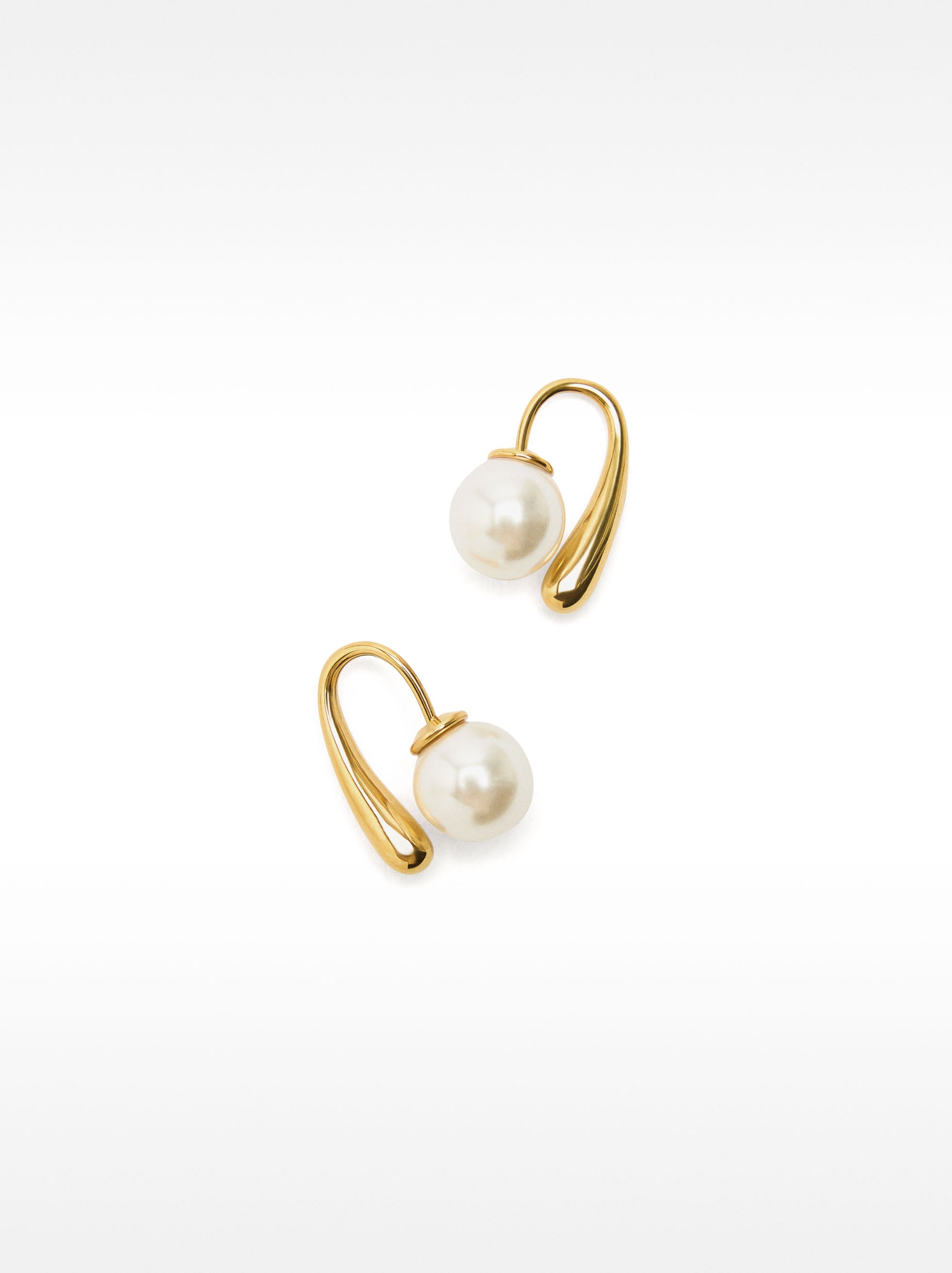 Pendientes De Perlas - Acero Inoxidable