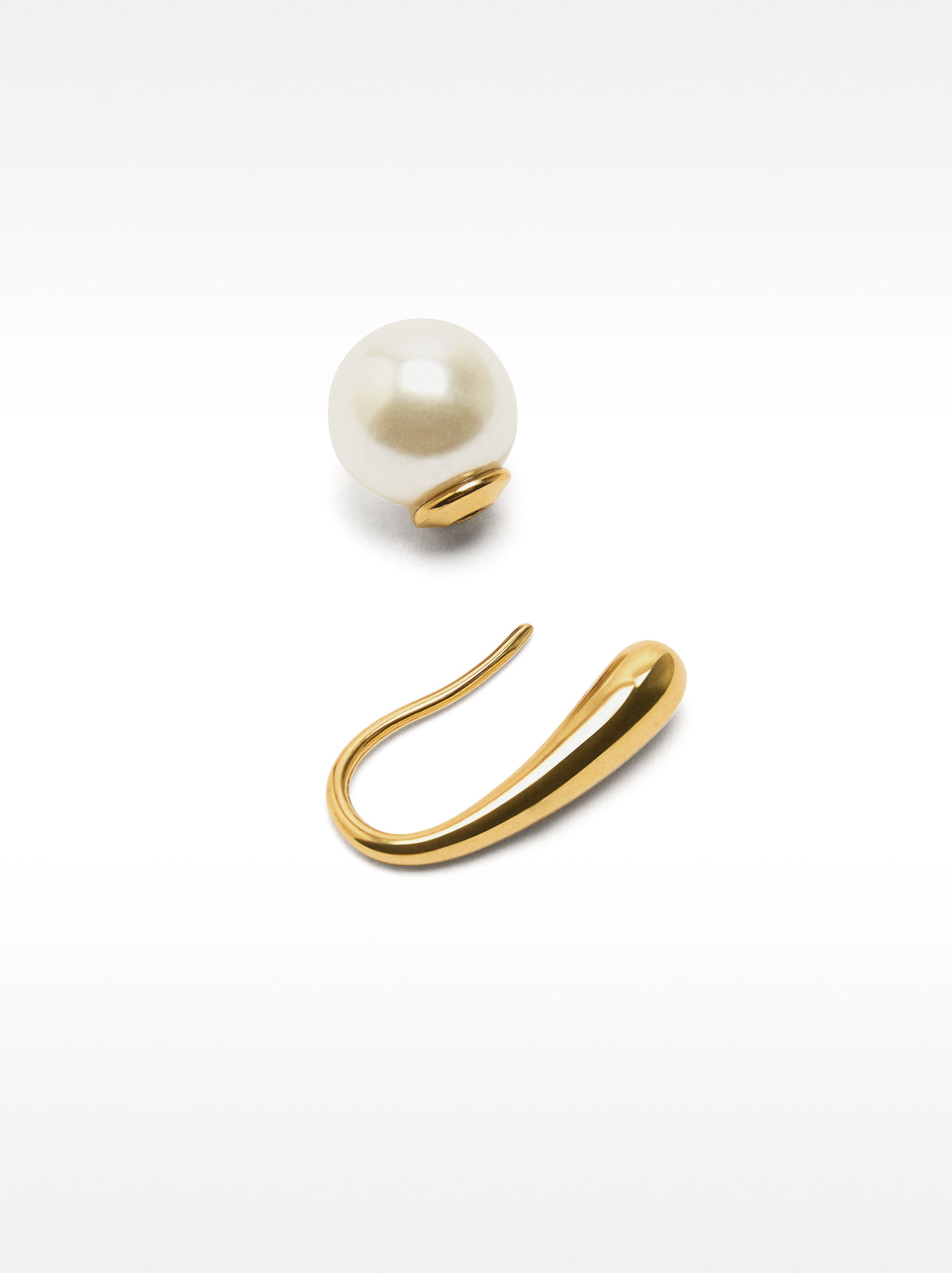 Pendientes De Perlas - Acero Inoxidable