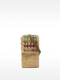 Bolsa Para Móvil Multicolor De Efecto Rafia