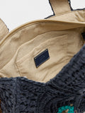Bolso Tote Efecto Rafia Con Bandolera