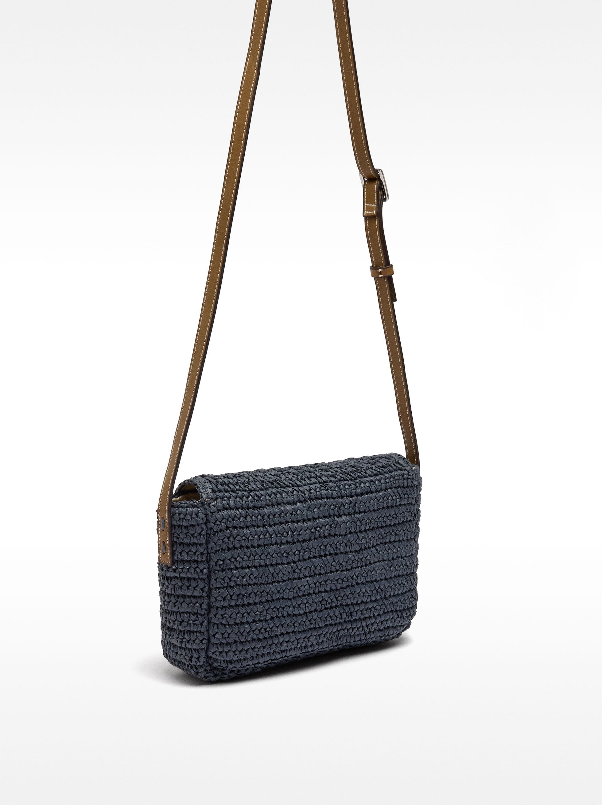 Bolso De Bandolera Efecto Rafia