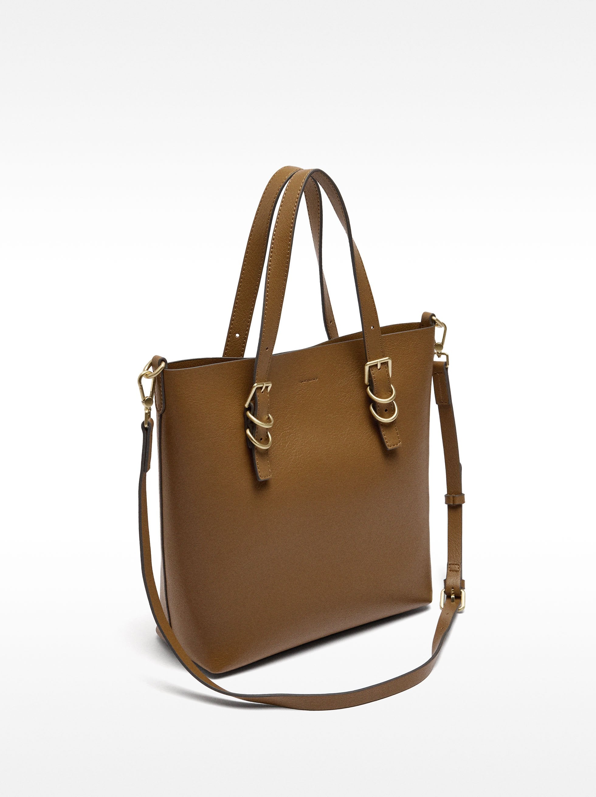 Bolso Tote Con Colgante