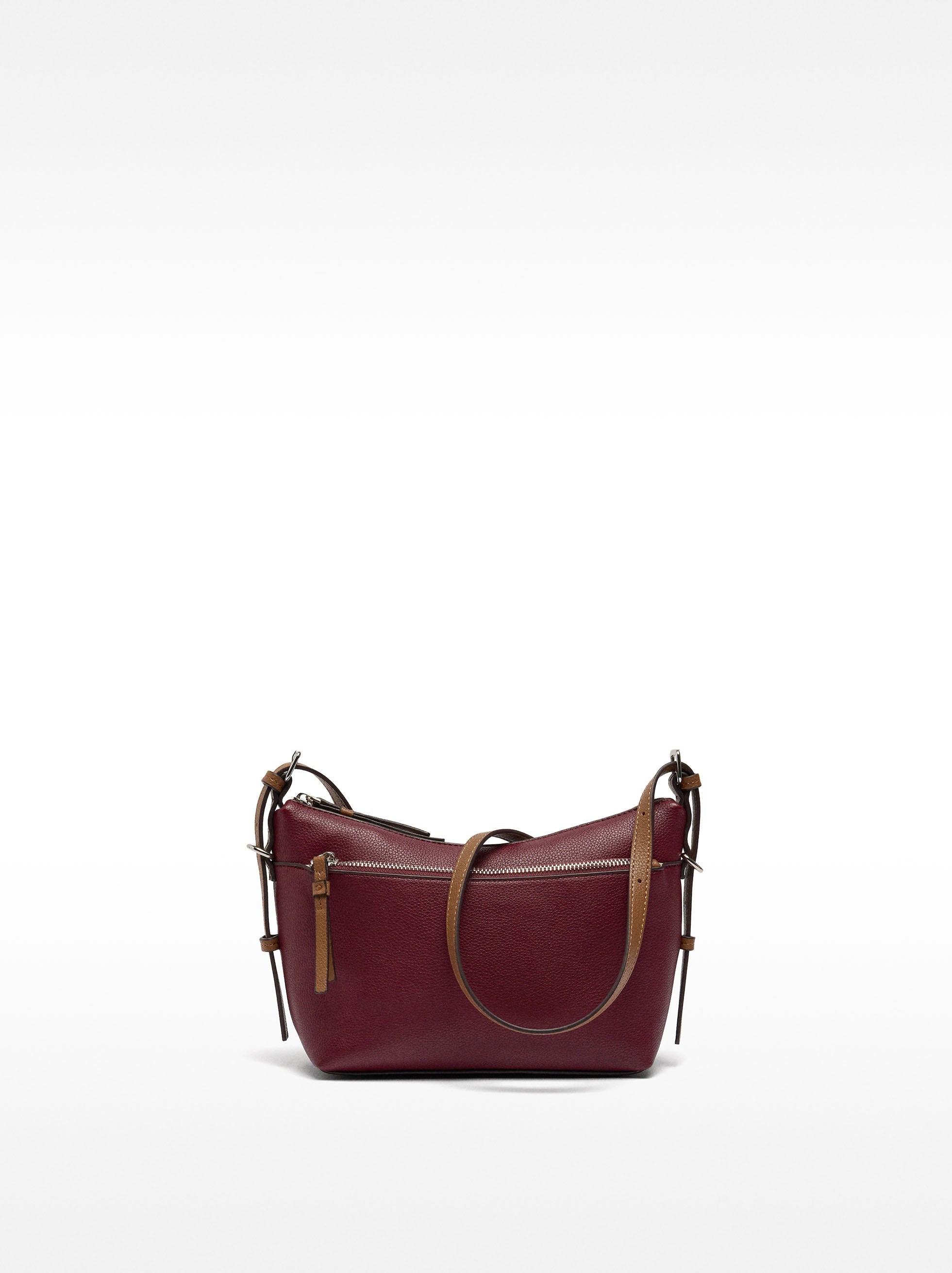 Bolso Bandolera Con Bolsillo Exterior