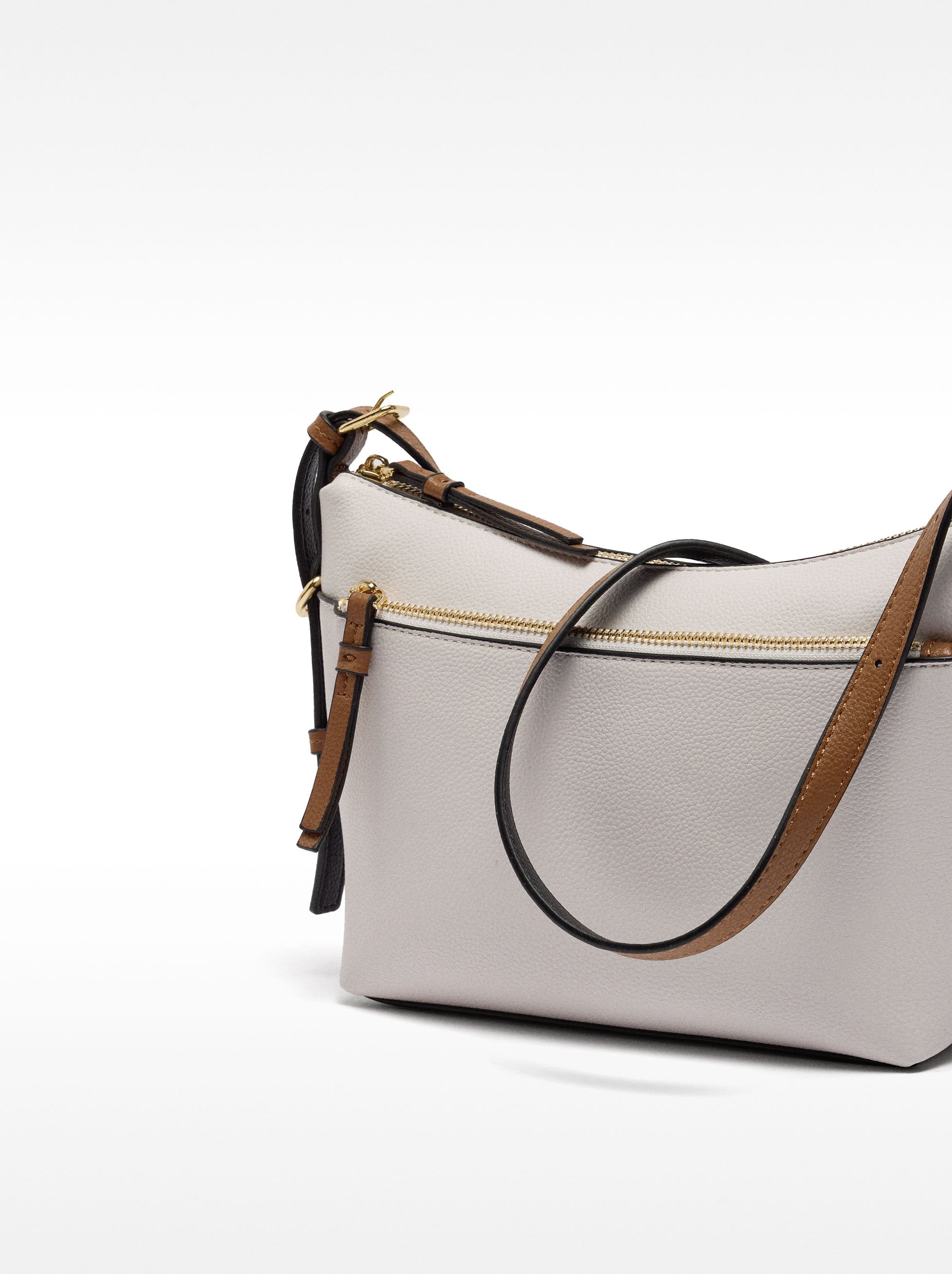 Bolso Bandolera Con Bolsillo Exterior