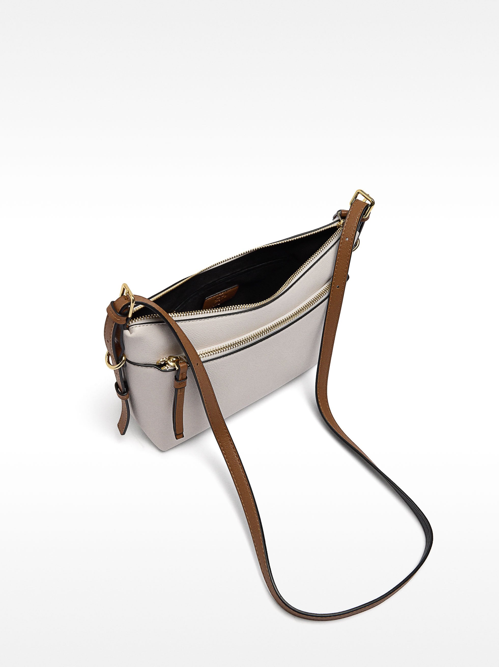 Bolso Bandolera Con Bolsillo Exterior