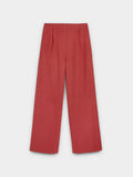 Pantalón Mezcla De Lino Cintura Elástica