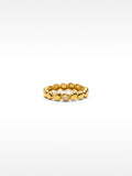 Anillo Círculos Y Piedra - Plata De Ley 925