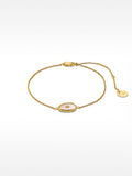 Pulsera De Perla De Agua Dulce Con Circonita - Plata De Ley 925
