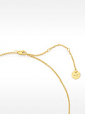 Collar De Perla De Agua Dulce Con Medalla - Plata De Ley 925