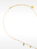 Collar Con Piedras Y Circonitas - Plata De Ley 925