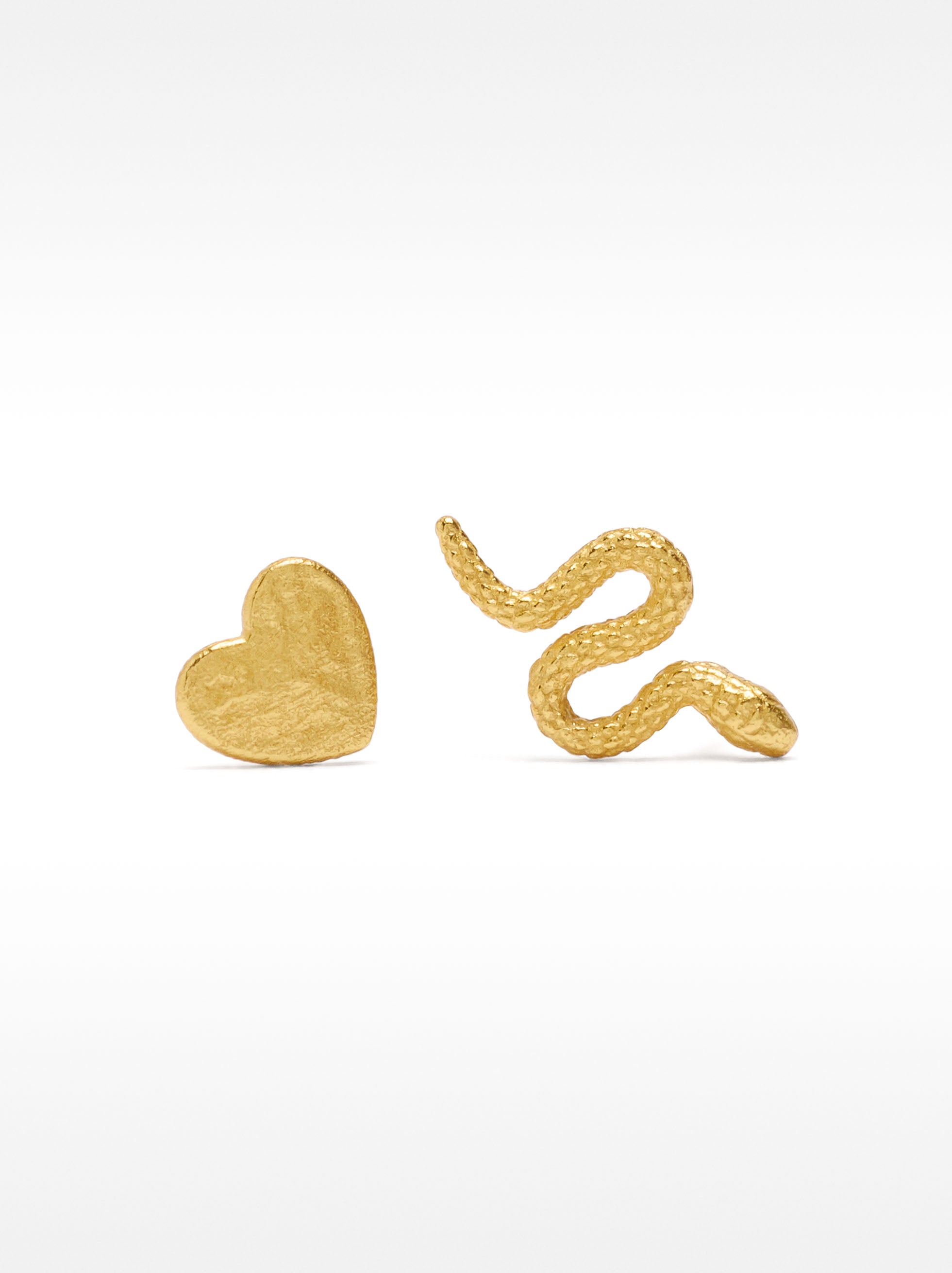 Set De Pendientes Dorados - Plata De Ley 925