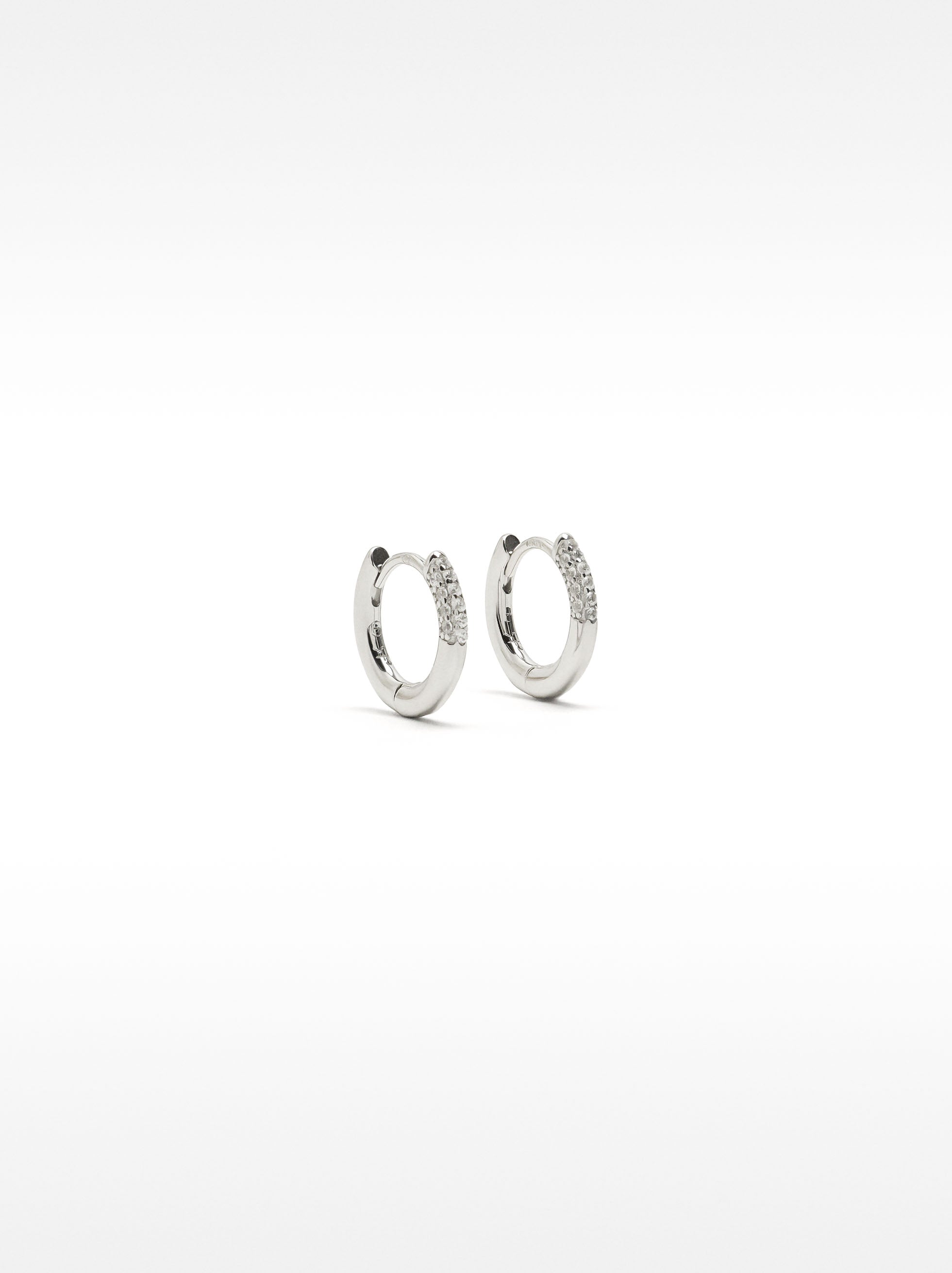 Aros Con Circonitas - Plata De Ley 925