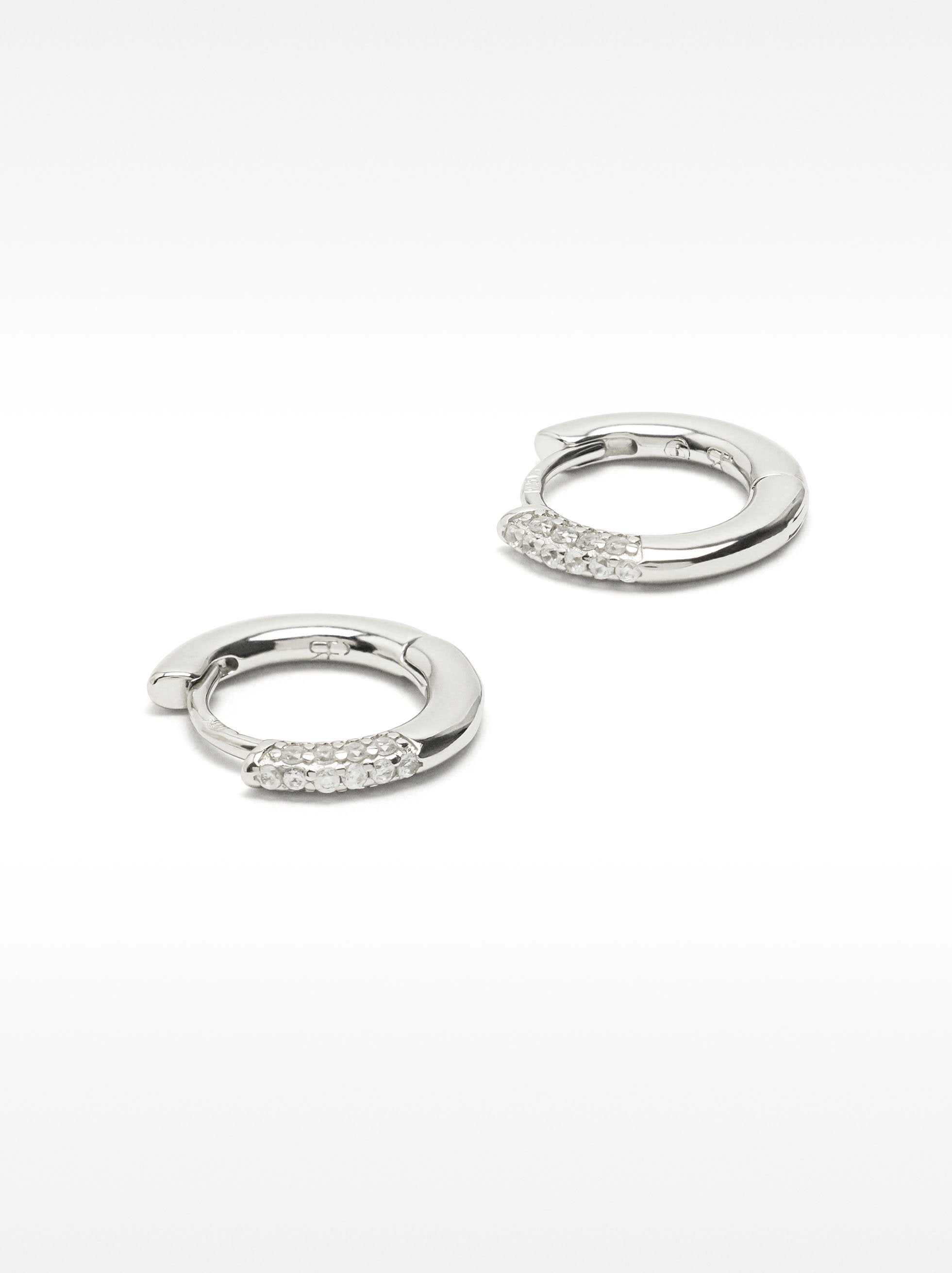Aros Con Circonitas - Plata De Ley 925