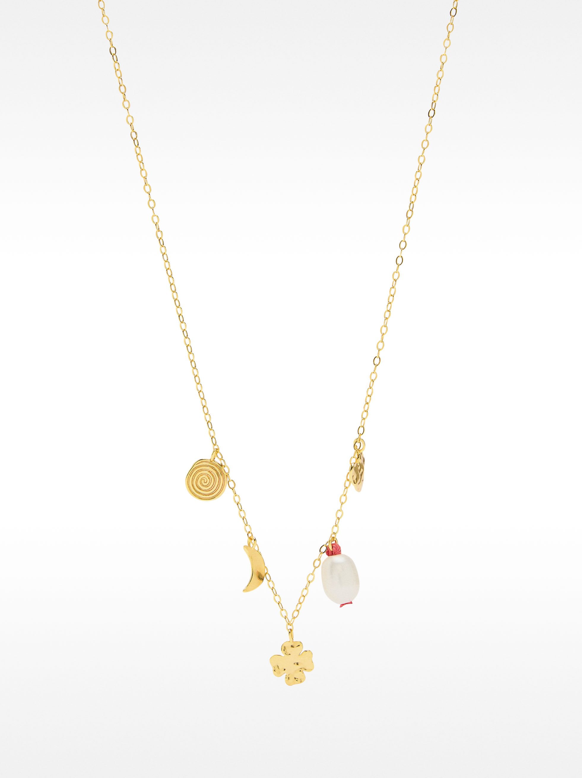 Collar Con Perlas De Agua Dulce - Plata De Ley 925
