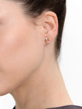 Pendientes Multicolores Con Circonitas - Plata De Ley 925