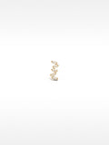 Pendientes Zigzag Con Cristales - Plata De Ley 925