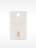 Pendientes Zigzag Con Cristales - Plata De Ley 925