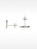 Pendientes Corona Con Circonitas - Plata De Ley 925