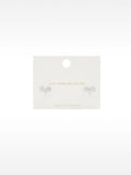 Pendientes Corona Con Circonitas - Plata De Ley 925
