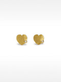 Pendientes De Corazón Con Circonita - Plata De Ley 925