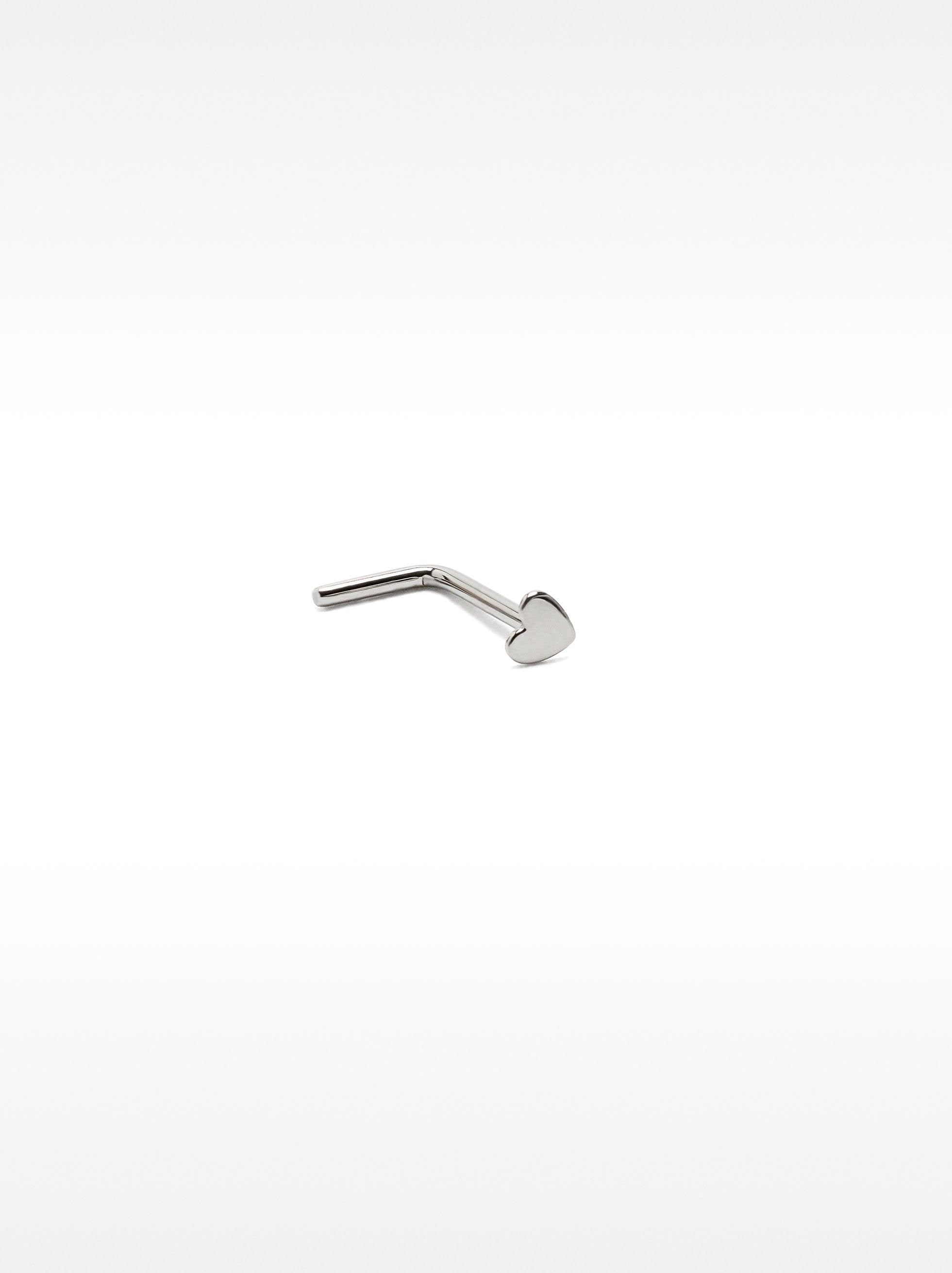 Piercing De Nariz Con Corazón – Acero Inoxidable