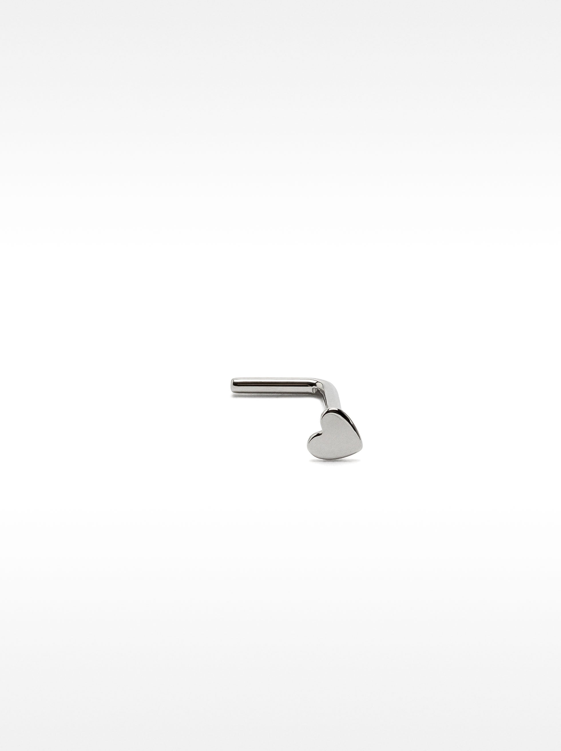 Piercing De Nariz Con Corazón – Acero Inoxidable