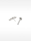 Piercing De Oreja Con Forma De Hojas – Acero Inoxidable