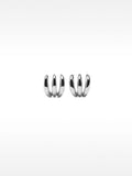 Pendientes Efecto Triple - Plata De Ley 925