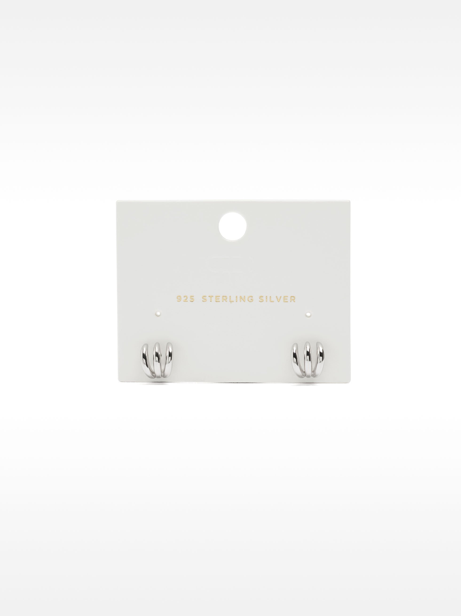 Pendientes Efecto Triple - Plata De Ley 925